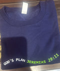God's Plan Jeremias 29:11 Navy blue  + 1 redbull gratis