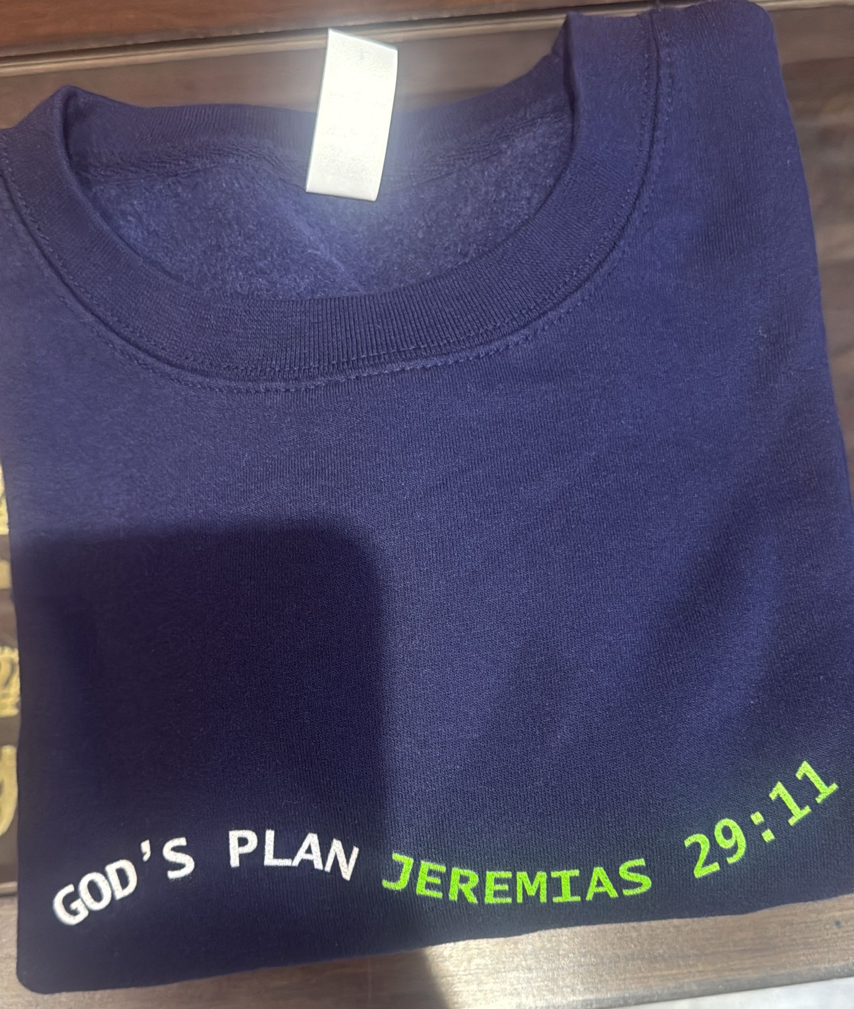 God's Plan Jeremias 29:11 Navy blue  + 1 redbull gratis